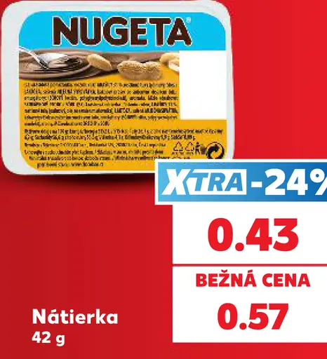Nugeta nátierka