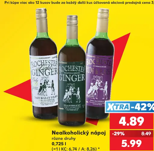 Nealkoholický nápoj rôzne druhy