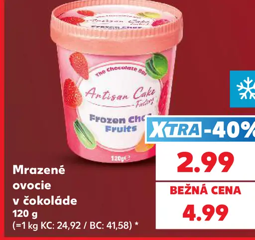 Artisans Cake mrazené ovocie v čokoláde