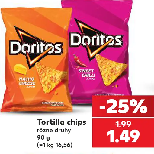 Tortilla chips Doritos Nacho Cheese a Sweet Chilli
