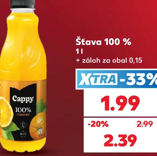 Cappy 100 % šťava