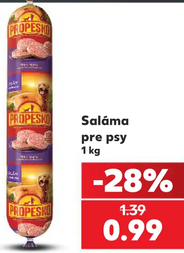 Propesko Saláma pre psy