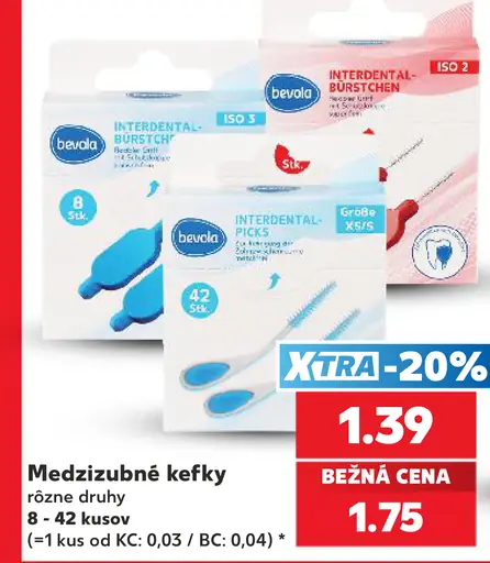 Bevola Medzizubné kefky