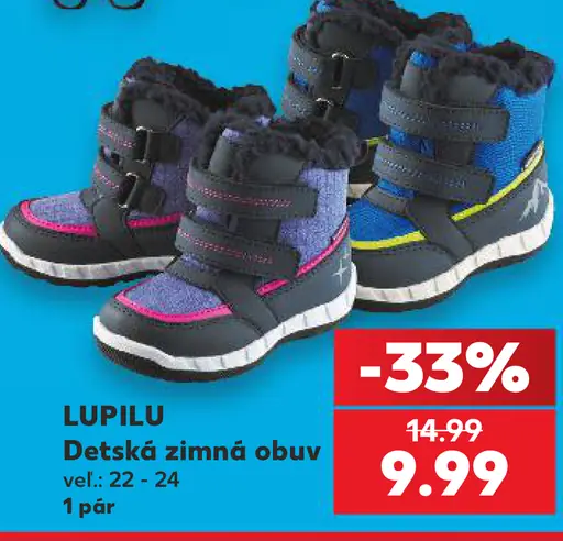 Detská zimná obuv, veľkosti 22 – 24
