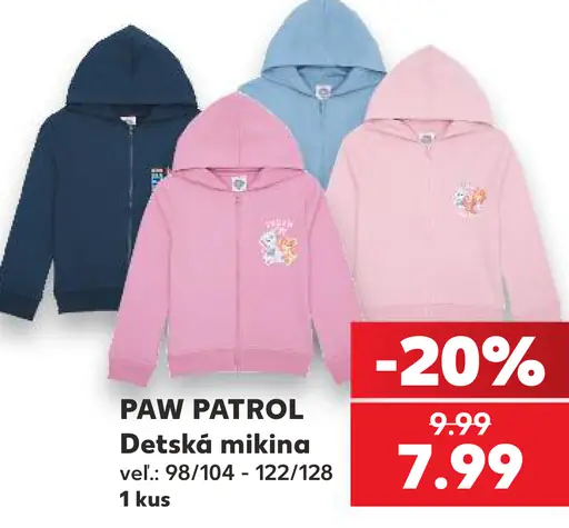 Paw Patrol detská mikina