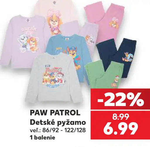 Paw Patrol Detské pyžamo