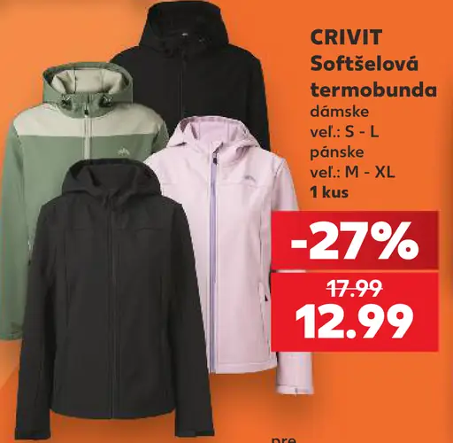 Crivit Softšelová termobunda