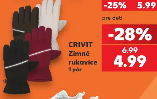 Crivit Zimné rukavice pre deti
