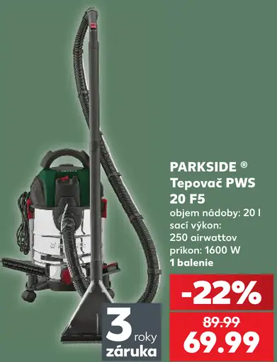 Parkside Tepovač PWS 20 E4 súprava