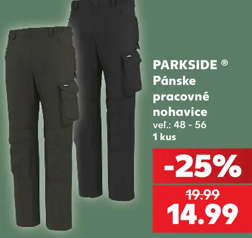 Parkside Pracovné nohavice