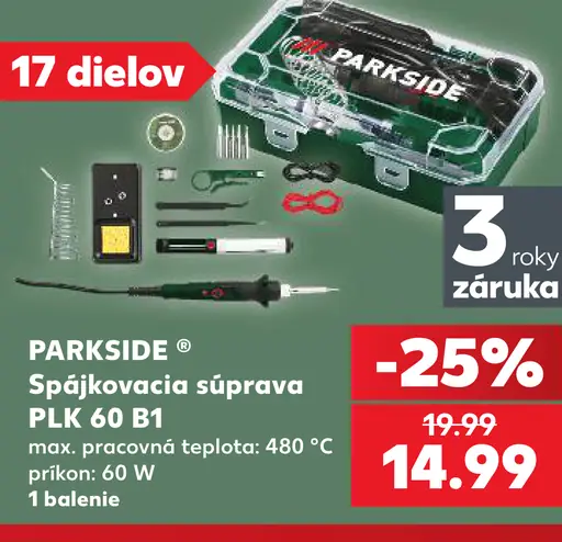 Parkside spájkovacia súprava PLK 60 B1