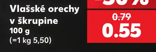 Vlašské orechy v škrupine