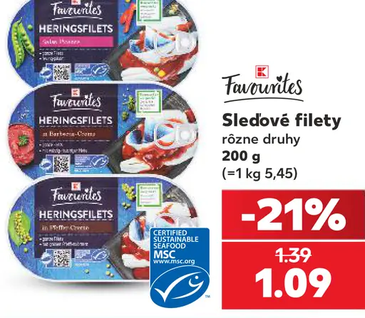 Favorites sleďové filety