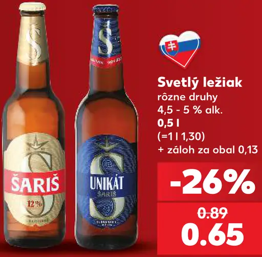 Svetlý ležiak Šariš, Unikát Spritz
