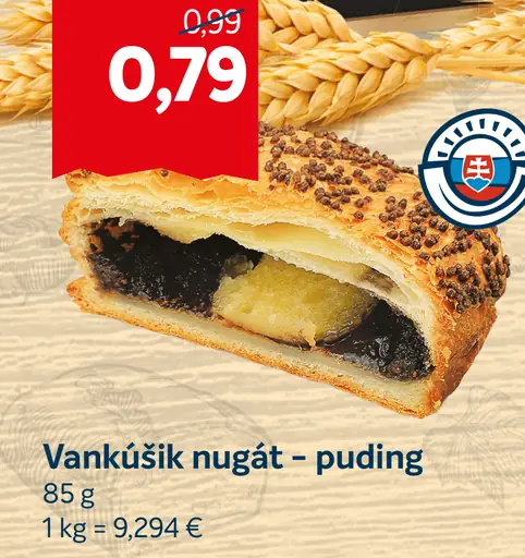 Vankúšik nugát - puding