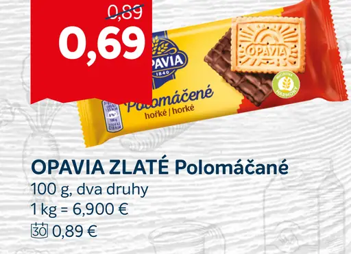 OPAVIA ZLATÉ Polomáčené