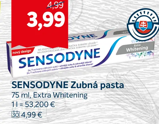 Sensodyne zubná pasta