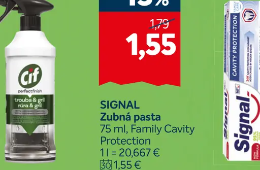 Signal zubná pasta