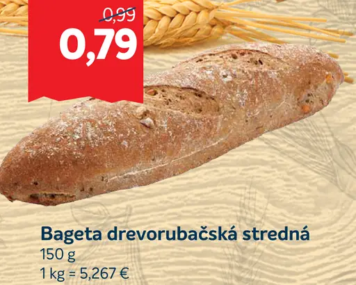 Bageta drevorubačská stredná