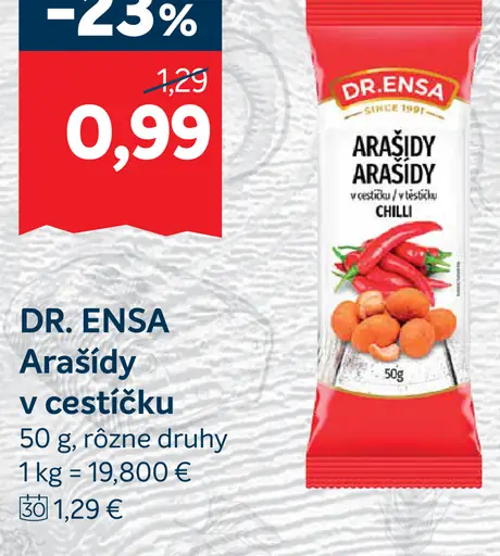 Arašidy v cestíčku