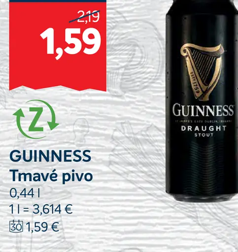 GUINNESS Tmavé pivo