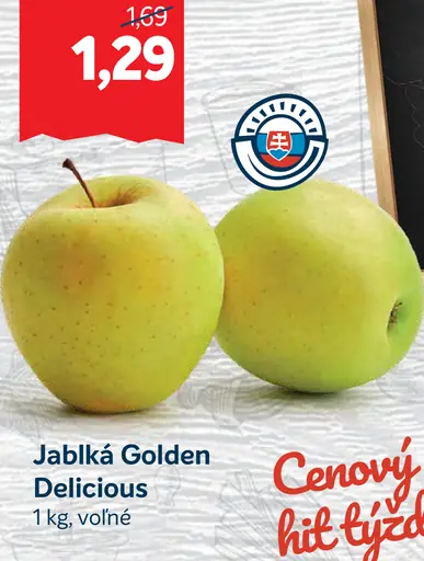 Jablká Golden Delicious