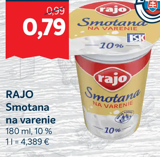 smotana na varenie