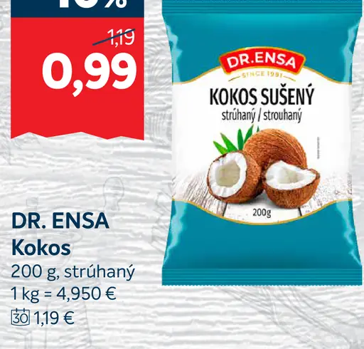 kokos sušený