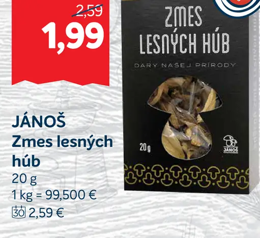 Zmes lesných húb