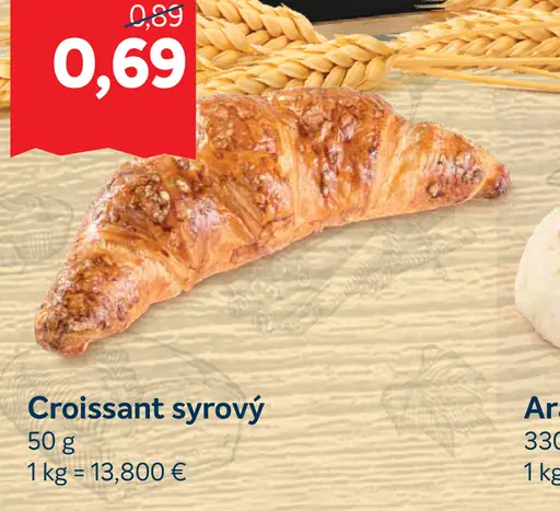 Croissant syrový