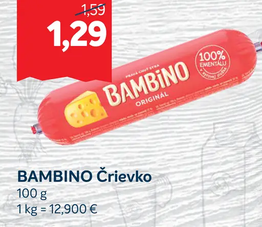 Bambino črievko