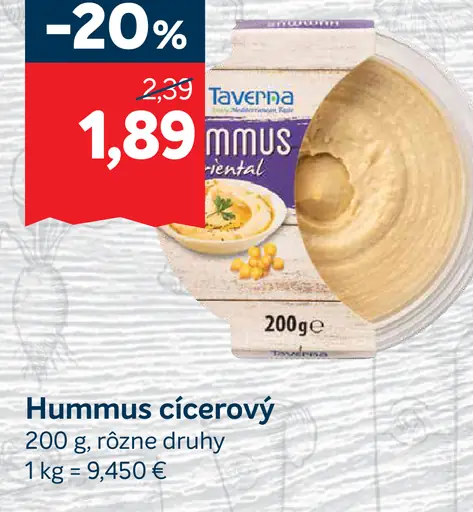 Hummus cícerový