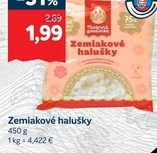 Zemiakové halušky