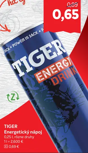 TIGER ENERGETICKÝ NÁPOJ