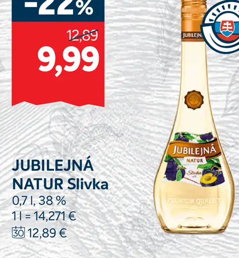 JUBILEJNÁ NATUR Slivka