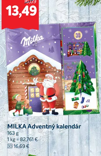 MILKA Adventný kalendár