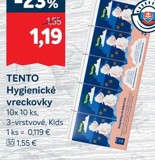 Tento hygienické vreckovky