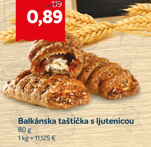 Balkánska taštička s ljutenicou