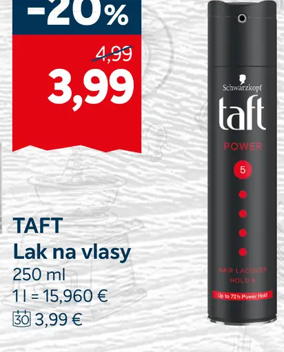 Taft Lak na vlasy