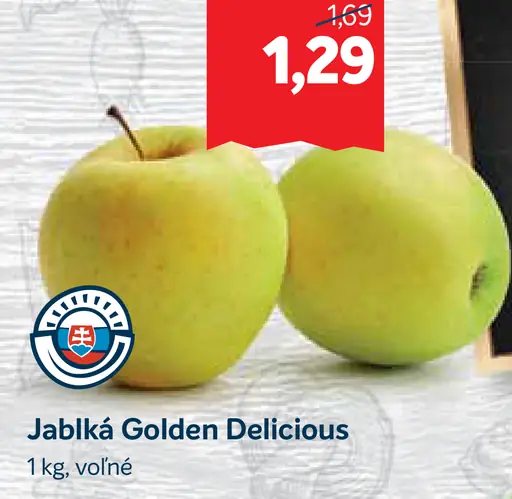 Jablká Golden Delicious