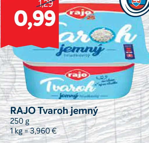 RAJO TVAROH JEMNÝ