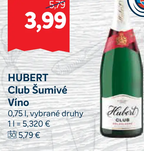 HUBERT Club Šumivé Víno