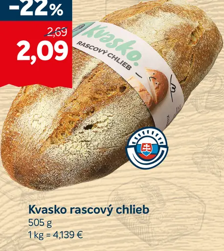 Kvasko rascový chlieb