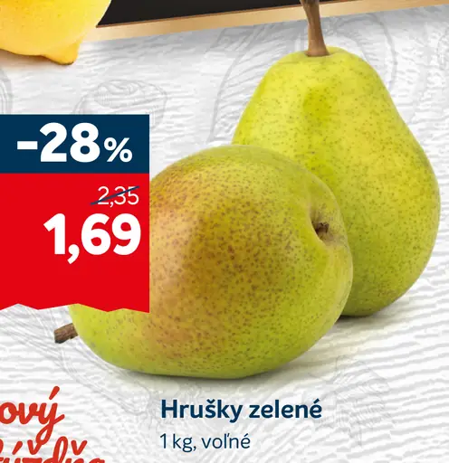 Hrušky zelené