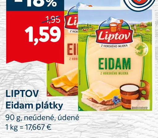 Eidam plátky