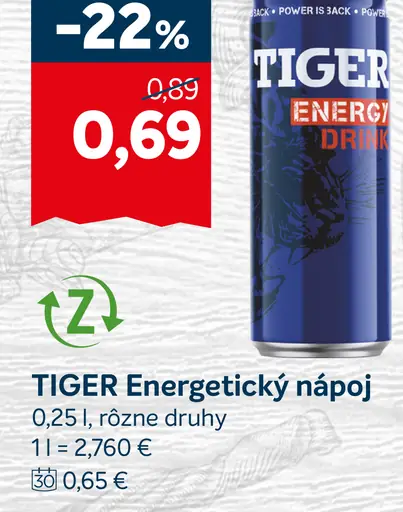 TIGER ENERGETICKÝ NÁPOJ