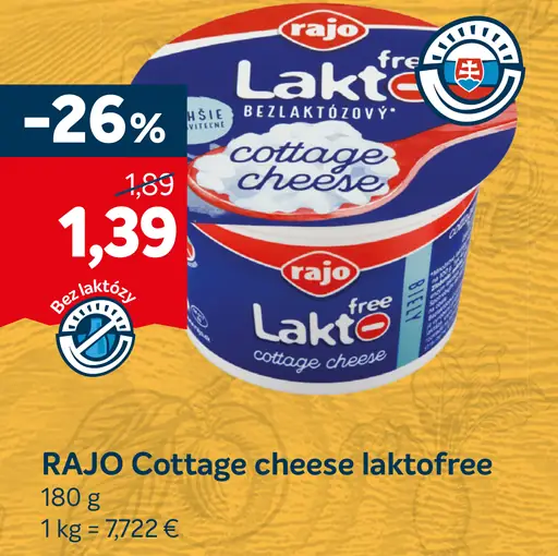 RAJO Cottage cheese laktofree