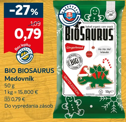 BIO BIOSAURUS Medovník