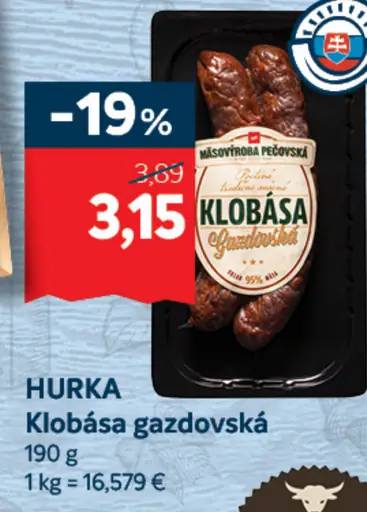 HURKA Klobása gazdovská