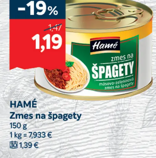 Zmes na špagety